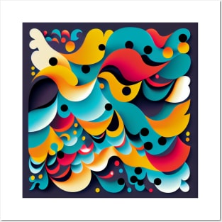 Abstraction Waves Artwork Posters and Art